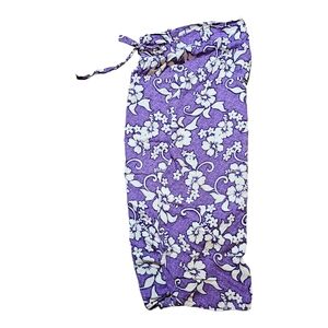 Hawaiian Sarong Bathing Suit Cover Wrap Skirt Purple